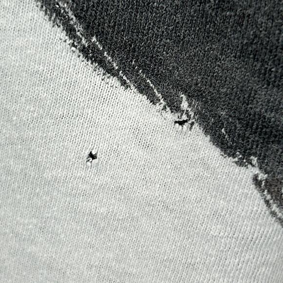 Vintage 80s Distressed Giant Panda Bear T Shirt Hand Painted White Tee S Small - Picture 6 of 14